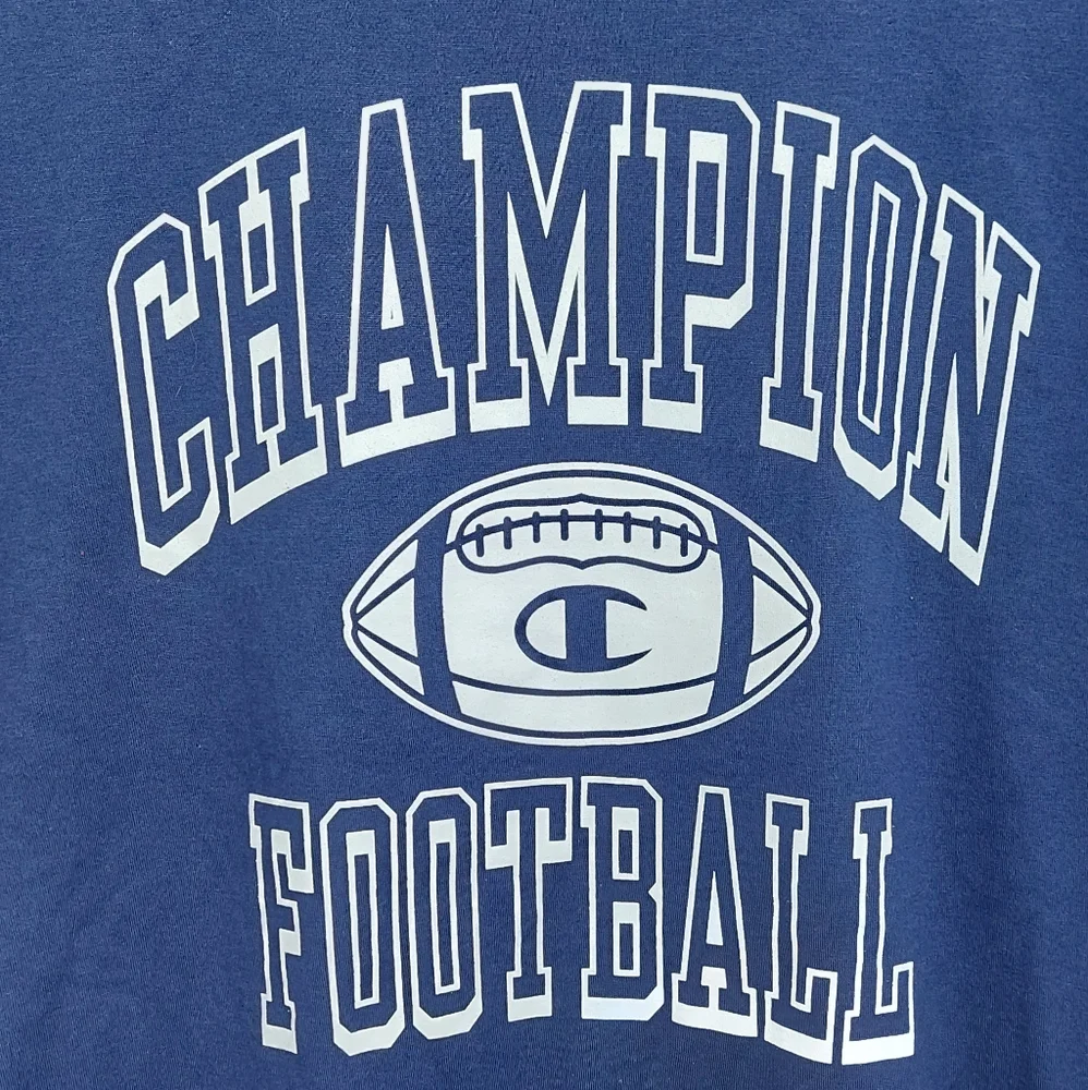 Champion Men's Size Small Shirt Short Sleeve Football Blue Top Tee - Picture 3 of 10